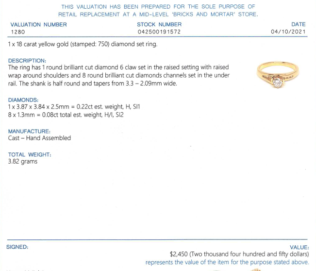 18CT YELLOW GOLD WRAP AROUND STYLE DIAMOND DRESS RING VALUED @ $2450