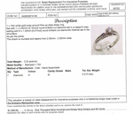 18CT WHITE GOLD FLOW UP STYLE DIAMOND DRESS RING VALUED @ $1999