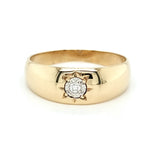 CLEARANCE! 9ct YELLOW & WHITE GOLD 0.05ct DIAMOND SET RING VALUED $1049