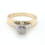 REDUCED! 18ct GOLD & PLATIUM DIAMOND DRESS RING TDW 0.10cts VALUED $1599