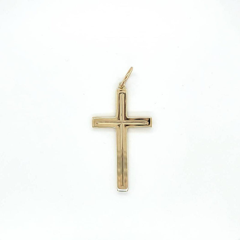 9CT YELLOW GOLD CROSS PENDANT