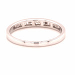 18ct WHITE GOLD CHANNEL-SET DIAMOND RING TDW 0.5ct VAL:$2599