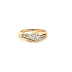 9CT YELLOW GOLD DIAMOND DRESS RING TDW: 0.550cts VALUED:$1999