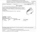 14ct WHITE GOLD THICKENED TOP DIAMOND DRESS RING VALUED @ $2299