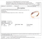 9CT YELLOW GOLD THICKENED TOP CHANNEL SET DIAMOND DRESS RING VALUED @ $1399