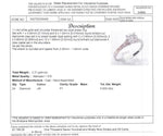 9CT WHITE GOLD SPLIT SHOULDER DIAMOND DRESS RING VALUED @ $1799