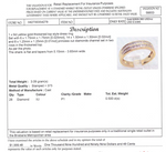 9CT YELLOW GOLD CHANNEL SET DIAMOND DRESS RING VALUED @ $1999