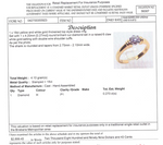 18CT YELLOW & WHITE GOLD THICKENED TOP DIAMOND DRESS RING VALUED @ $2899