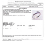 18CT WHITE GOLD THICKENED TOP DIAMOND DRESS RING VALUED @ $6099