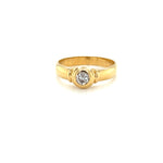 18CT YELLOW GOLD DIAMOND DRESS RING TDW: 0.250cts VALUED:$2299