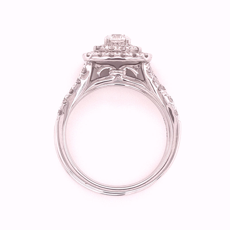 14ct WHITE GOLD DIAMOND BRIDAL SET TDW: 1.75cts  VAL: $5499