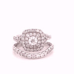 14ct WHITE GOLD DIAMOND BRIDAL SET TDW: 1.75cts  VAL: $5499