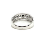 10ct WHITE GOLD DIAMOND WIDE DRESS RING TDW: 0.20ct