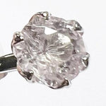 14ct WHITE GOLD MORGANITE SOLITAIRE DRESS RING