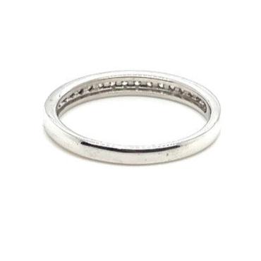 9ct WHITE GOLD CLAW-SET 0.25ct DIAMOND ETERNITY BAND