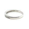 9ct WHITE GOLD CLAW-SET 0.25ct DIAMOND ETERNITY BAND