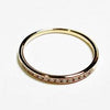 14ct YELLOW GOLD CHANNEL-SET DIAMOND ETERNITY RING