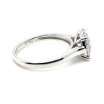 9ct WHITE GOLD DIAMOND CLUSTER DRESS RING