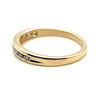 9ct YELLOW GOLD CHANNEL-SET DIAMOND RING TDW: 0.30ct