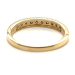 9ct YELLOW GOLD CHANNEL-SET DIAMOND RING TDW: 0.30ct