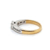 10CT YELLOW & WHITE GOLD DIAMOND DRESS RING VALUED @ $1699