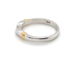 9CT YELLOW & WHITE GOLD V SHAPED DRESS RING