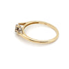 9CT YELLOW GOLD DIAMOND SET IN RAISED CLUSTER DRESS RING