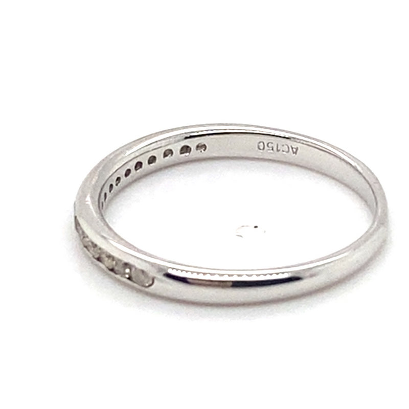 18CT WHITE GOLD CHANNEL SET DIAMOND DRESS RING VALUED @ $1599