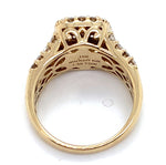 10CT YELLOW GOLD FLOW UP STYLE DIAMOND DRESS RING VALUED @ $4299