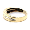 9CT YELLOW GOLD CHANNEL SET DIAMOND DRESS RING TW 2.3g