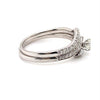 18CT WHITE GOLD WRAP AROUND STYLE DIAMOND BRIDAL SET VALUED @ $3299