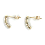 9ct YELLOW GOLD DIAMOND SET STUD EARRINGS