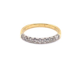 9CT YELLOW & WHITE GOLD DIAMOND DRESS RING VALUED @ $1699