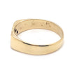 9CT YELLOW GOLD DIAMONDS SET IN  TWO ROWS MENS DRESS RING