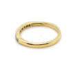 18CT YELLOW GOLD SEMI BEZEL SET DIAMOND  DRESS RING