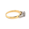 18CT YELLOW GOLD & PLATINUM DIAMOND DRESS RING VALUED @ $2499