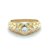 18ct YELLOW GOLD DIAMOND SET DRESS RING TDW 0.37cts VALUED $3,199