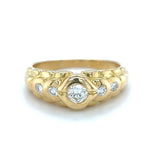 18ct YELLOW GOLD DIAMOND SET DRESS RING TDW 0.37cts VALUED $3,199