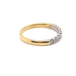 9CT YELLOW & WHITE GOLD DIAMOND DRESS RING VALUED @ $1699