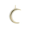 10ct YELLOW GOLD CRESCENT MOON PENDANT