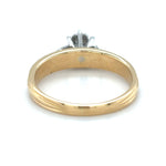 18ct YELLOW GOLD & PALLADIUM DIAMOND RING TDW 0.10cts VALUED $2,299