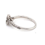 9CT WHITE GOLD FLOW UP STYLE DIAMOND DRESS RING VALUED @ $1499