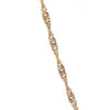 9CT YELLOW GOLD 45CM SINGAPORE TWIST CHAIN