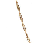 9CT YELLOW GOLD 45CM SINGAPORE TWIST CHAIN