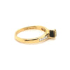 9CT YELLOW & WHITE GOLD THICKENED TOP DIAMOND DRESS RING VALUED @ $1899 (Copy)