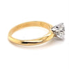 18CT YELLOW GOLD SOLITAIRE DIAMOND DRESS RING VALUED @ $9999