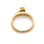 18CT YELLOW GOLD WRAP AROUND STYLE DIAMOND DRESS RING VALUED @ $2450