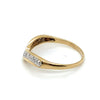 9CT YELLOW GOLD DIAMONDS SET IN THE V SHAPED SETTING DRESS RING