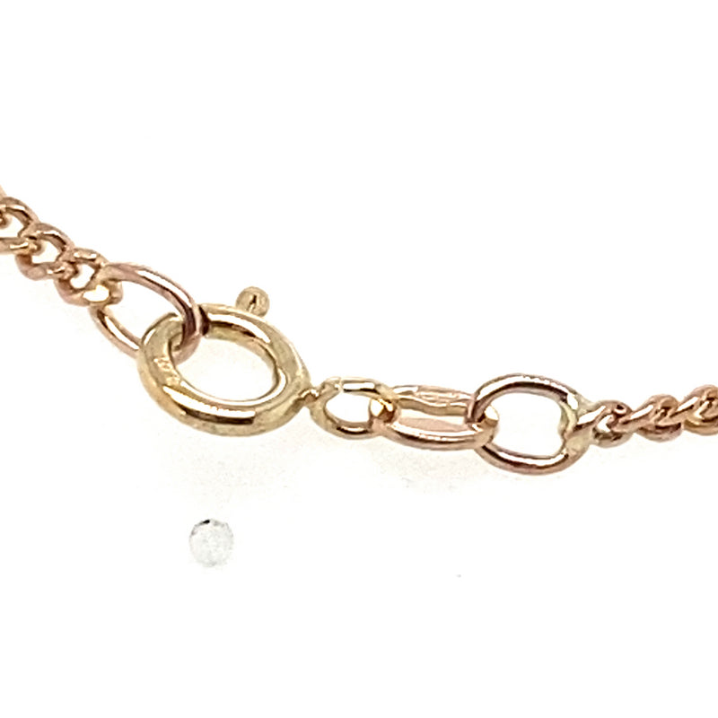 9CT YELLOW GOLD 48CM CURB LINK CHAIN