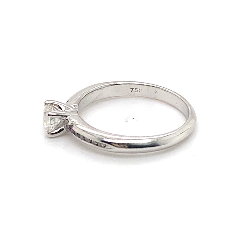 18CT WHITE GOLD THICKENED TOP DIAMOND DRESS RING VALUED @ $6099